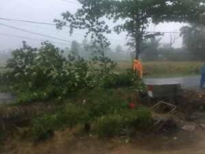 Angin Putting dan Hujan Lebat Mengguyur Agam, Menimbulkan Berbagai Kerusakan