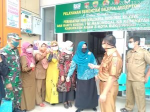 Bhakti Sosial Pelayanan KB Kes IV Koto, Dikunjungi Ketua TPPKK