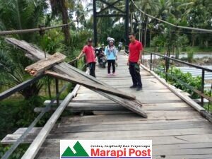 Jembatan Gantung Parik Rantang, Garagahan Timur Perlu Perbaikan Segera