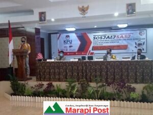KPU Agam Gelar Sosialisasi Skenario Pendaftaran Balon Bupati dan Wakil