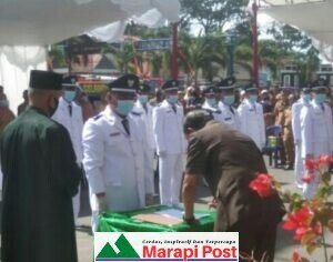 Bupati Pasaman, H .Yusuf Lubis,SH, Msi, Lantik 24 Wali Nagari Terpilih