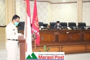 Bupati Agam Jawab Pandangan DPRD Terhadap Ranperda Pengangkatan Perangkat dan Nagari Depinitif
