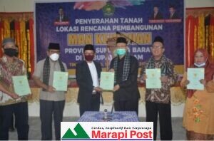 MAN Kejuruan Akan Dibangun di Tiku V Jorong, Tokoh Masyarakat Abdul Muis Dt. Bandaharo Siapkan Lahan 10 Hektar