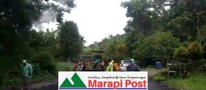 Rekanan Burukan Pekerjaan, Cuaca Buruk Tak Halangi Pengaspalan Jalan