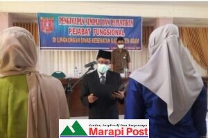 18 Pejabat Fungsional Dilantik Kepala Dinas Kesehatan Kabupaten Agam