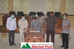 DPRD dan Pemda Kabupaten Agam Setujui RAPBD Perubahan 2020