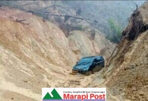 Hujan Mengguyur, Jalan Simaka Kembali Sulit Dilintasi
