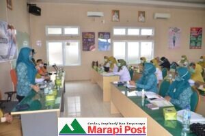 Memperingati Hari Ibu, TP PKK Agam, Mengikuti Rapid Test dan Swab Puskesmas Lubuk Basung