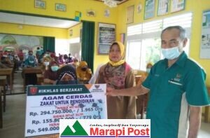 Baznas Kabupaten Agam Salurkan Dana Baz Senilai Rp999.550.000 Pendukung Pendidikan SD/MI dan SMP/MTs