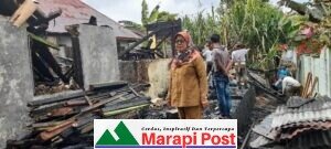 Rumah Terbakar di Ampek Koto, Kabupaten Agam, Sumatera Barat, Kerugian Rp150 Juta