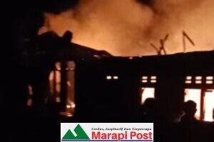 Rumah Hunian Rosna di Paninjauan, Tanjung Raya, Kabupaten Agam Terbakar