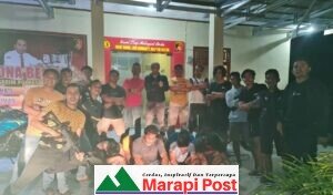 9 Warga Ditangkap Satreskrim Polres Mentawai, Diduga Terlibat Judi Biliard