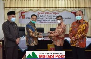 LKAAM Kabupaten Agam Mengucapkan Selamat Atas Serahterima Bupati Agam kepada Sekda Kabupaten Agam