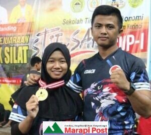Oktavia Angraini, pesilat Kabupaten Agam, Sumatera Barat, Raih Medali Emas Kejuaraan Pencak Silat Kerinci