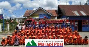 Posko Damkar Biaro Ampek Angkek, Kabupaten Agam Diserbu Murid Taman Kanak-kanak