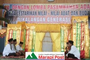 Dinas Pendidikan Dan Kebudayaan Kabupaten Agam Gelar Lomba Pasambahan Tingkat SMP