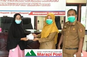Pemerintahan Nagari Manggopoh, Salurkan Dana BLT Tahap Satu Bulan Januari 2021