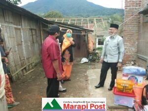 Nagari Padang Laweh Sungai Pua Tidak Luput Terjangan Angin Kencang, Wabup Agam Langsung Turun ke TKP