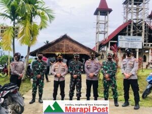 Di Mentawai; Jelang Paskah Dandim dan Kapolres Mentawai Pantau Pengamanan