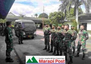 Kodim 0305 Pasaman Lepas Pasukan Pindah Tugas