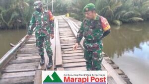 Koramil Sipora Utara Tinjau dan Survey Jembatan Rusak Desa Nem Nemleleu dan Dusun Sagici