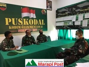 Dandim 0319/Mentawai Letkol Czi Bagus Mardyanto Sisihkan waktu Memotivasi Anggotanya