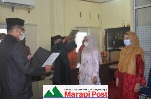Dinas Perkim Agam Lantik Dua Pejabat Fungsional, Juli Dimuka, Semua PNS Perkim Fungsional, Kecuali Kadis dan Sekretaris
