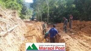 Satgas TMMD/N Kodim 0309/50 Kota, Burukan Pekerjaan Jalan Talang Maur