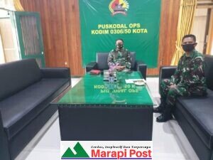 Dandim 0306/50 Kota Ikuti Rapat Secara Vidcon dengan Pangkogasgabpad I/BB