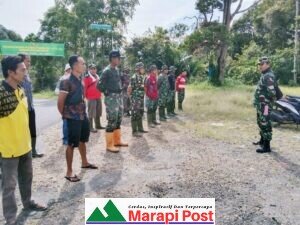 Satgas TMMD Bantu Masyarakat Goro di Jalan Simunah Maek