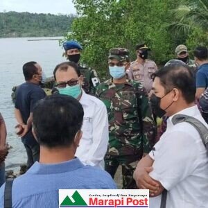 Bupati Mentawai dan Forkopinda Tinjau Talut Rusak Terkena Abrasi Pantai