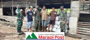 Satgas TMMD Kodim 0306/50 Kota Komsos  ke Usaha Pupuk Kompos