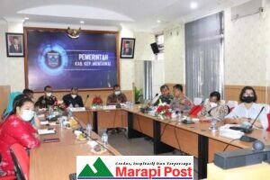 Forkopinda Mentawai Ikuti Rapat Virtual Dengan Wagub