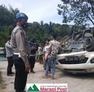 Lakalantas Tunggal di Matur, Polsek Langsung Turun Kelapangan
