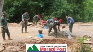 Anggota Satgas TMMD/N Kodim 0306/50 Kota Kembali Lanjutkan Goro