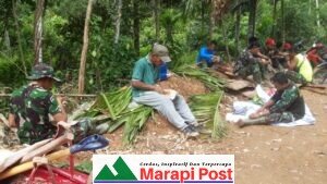 TMMD Sampai Tahapan Pembuatan Bak Kontrol Pembangunan Jalan Baru