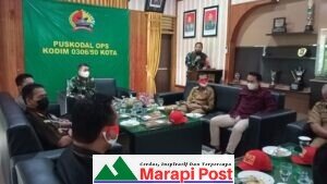 Dandim 0306/50 Kota Ekspose TMMD/N ke 111 Kepada Danrem 032/wbr