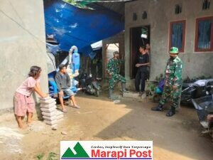 TMMDN Kodim 0306/50 Kota Terus Sosialisasi Pencegahan Covid 19