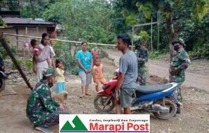 Dipenghujung Kegiatan Satgas TMMD  Sosialisasi Vaksinasi Kepada Warga