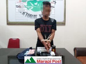Diduga Penyalahgunaan Narkoba JM Ditangkap Satresnarkoba Polres Agam