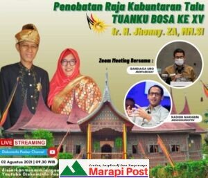 H. Jhonni Dinobatkan Sebagai Tuanku Bosa ke-XV di Rumah Gadang Kampung Koto Dalam