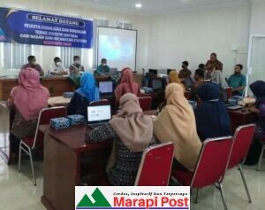 Kadis Kominfo Agam Buka Sosialisasi Bimtek Nagari Statistik di Matur