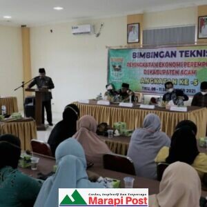 Bupati Agam Buka Pelaksanaan Bimtek Peningkatan Ekonomi Perempuan