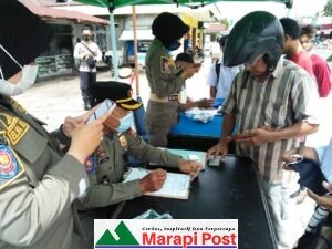 Satgas Covid-19 Agam Lancarkan Operasi Yustisi di Tanjung Raya