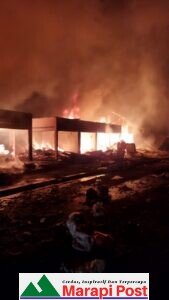 Lagi Musibah Menimpa Agam, Pasar BasoTerbakar