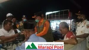 Tim Gabungan Satuan Tugas Covid-19 Agam Monitoring di Tanjung Mutiara
