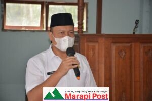 Wabup Agam Hadiri Batagak Kudo-kudo Masjid Muaro Kandang