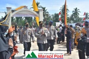 Kerjasama Brimob Polda Sumbar-KAN Kinali, Vaksin 1000 Warga