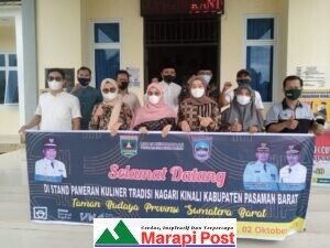 Pj. Wali Nagari Kinali Lepas Peserta Pameran Kuliner di Taman Budaya