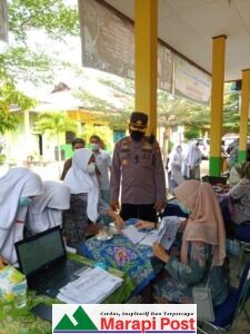 Kapolres Pasbar Tinjau Vaksinasi Covid-19 SMA Negeri 2 Pasaman